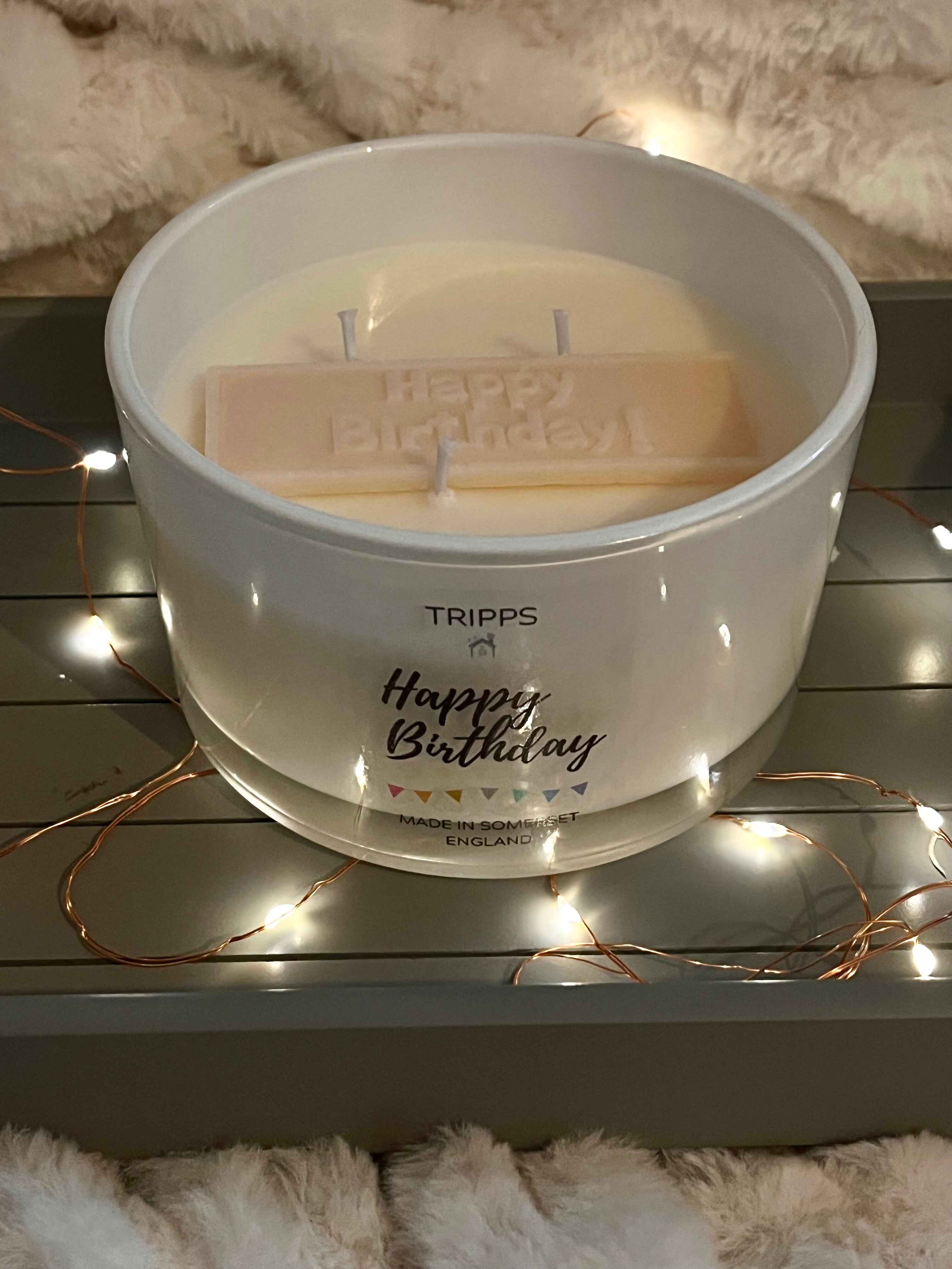 Happy Birthday Candle Large
